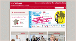 Desktop Screenshot of cnam-paca.fr