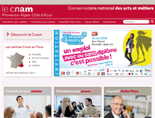 Tablet Screenshot of cnam-paca.fr